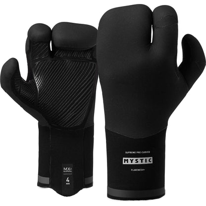  Mystic Supreme Lobster Gloves 4mm Wetsuit Gloves - Black