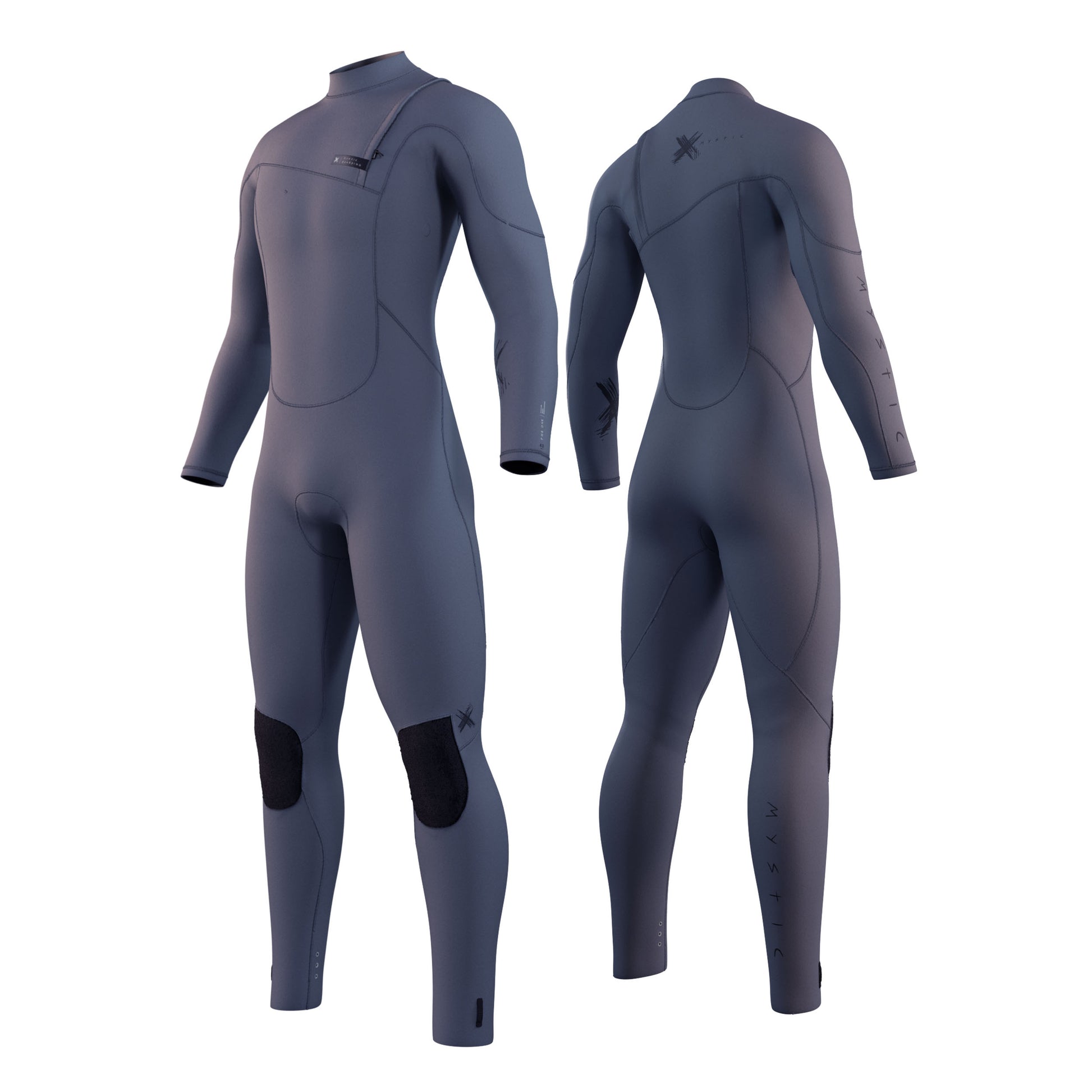  Mystic THE ONE 4/3 GBS Zip-Free Wetsuit - Grey 220009