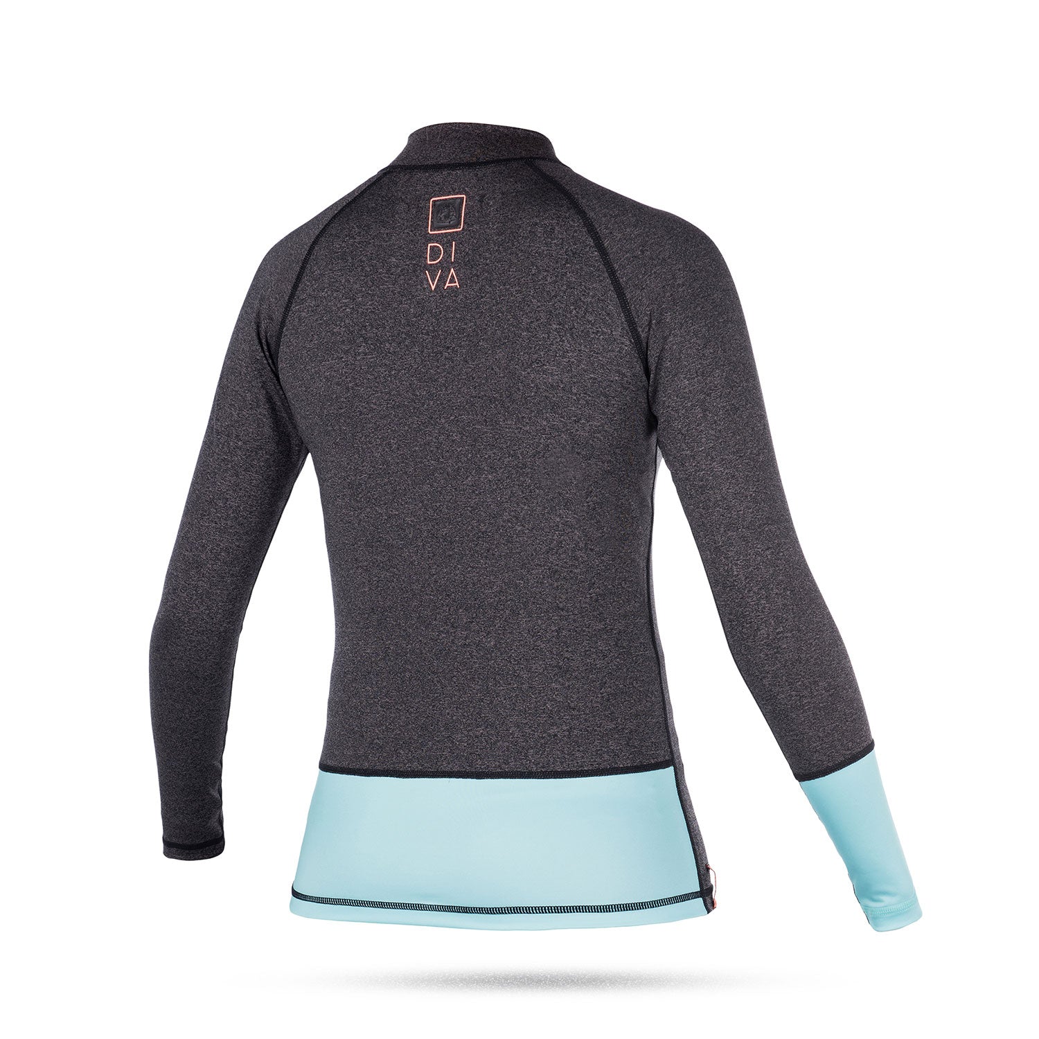  Mystic Womens Diva Long Sleeve Rash Vest - Mint