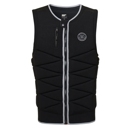  Mystic Outlaw Wake Boarding Front-Zip Impact Vest - Black