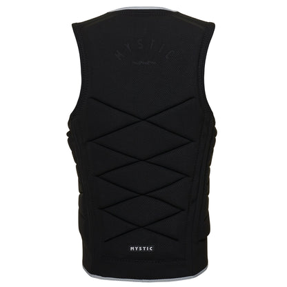  Mystic Outlaw Wake Boarding Front-Zip Impact Vest - Black