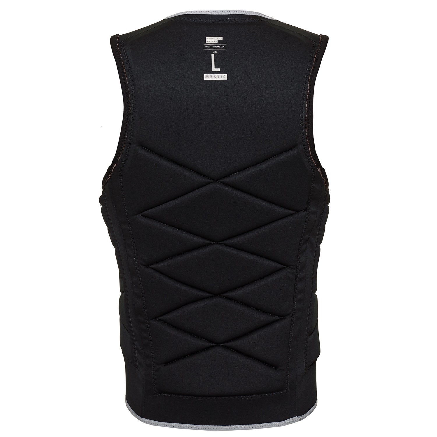  Mystic Outlaw Wake Boarding Front-Zip Impact Vest - Black