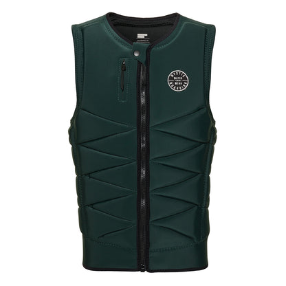  Mystic Outlaw Wake Boarding Front-Zip Impact Vest - Dark Leaf