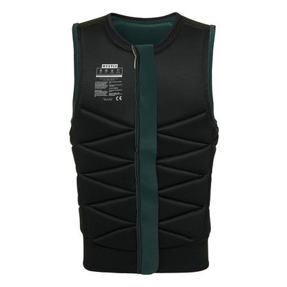 Mystic Outlaw Wake Boarding Front-Zip Impact Vest - Dark Leaf
