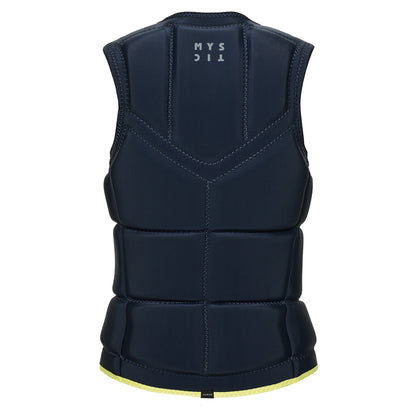  Mystic Womens Dazzled Wake Boarding Front-Zip Impact Vest - Night Blue
