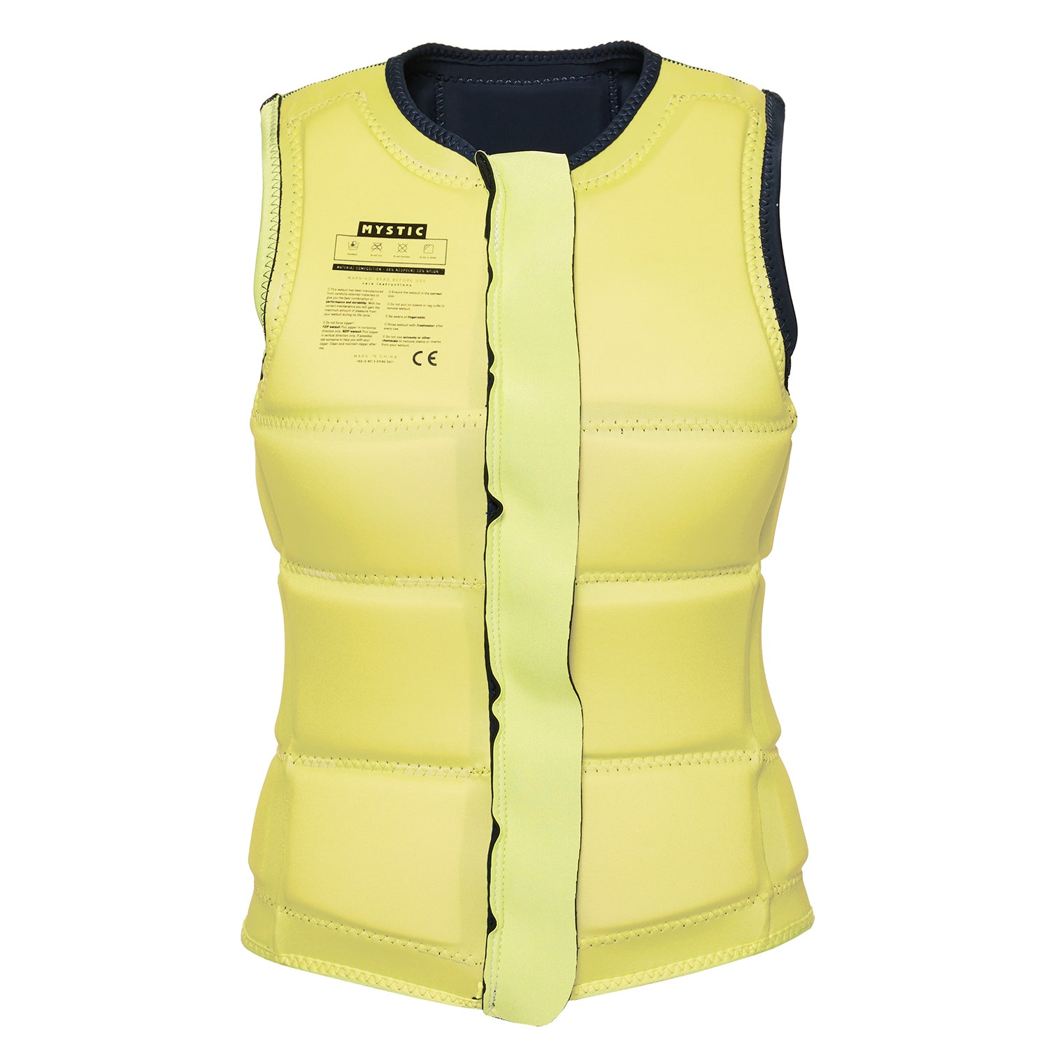  Mystic Womens Dazzled Wake Boarding Front-Zip Impact Vest - Night Blue