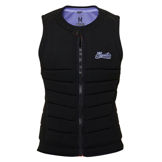  Mystic Womens Juice Wake Boarding Front-Zip Impact Vest - Black/Purple