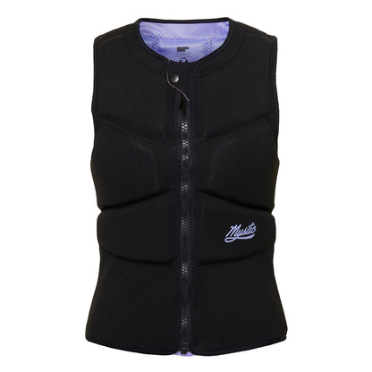  Mystic Womens Ruby Kite Surfing Front-Zip Impact Vest - Black/Purple