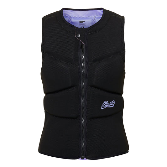  Mystic Womens Ruby Kite Surfing Front-Zip Impact Vest - Black/Purple