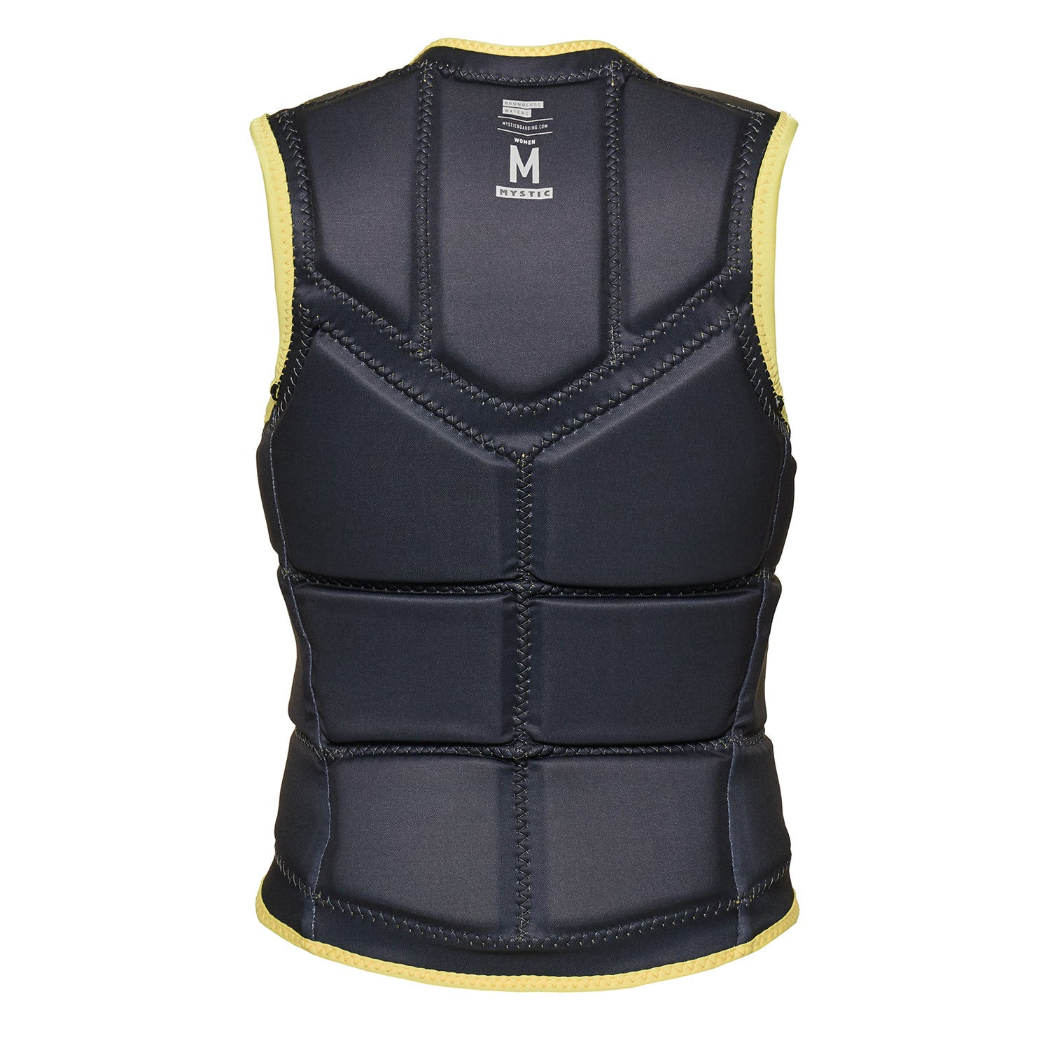  Mystic Womens Star Wake Boarding Front-Zip Impact Vest - Pastel Yellow