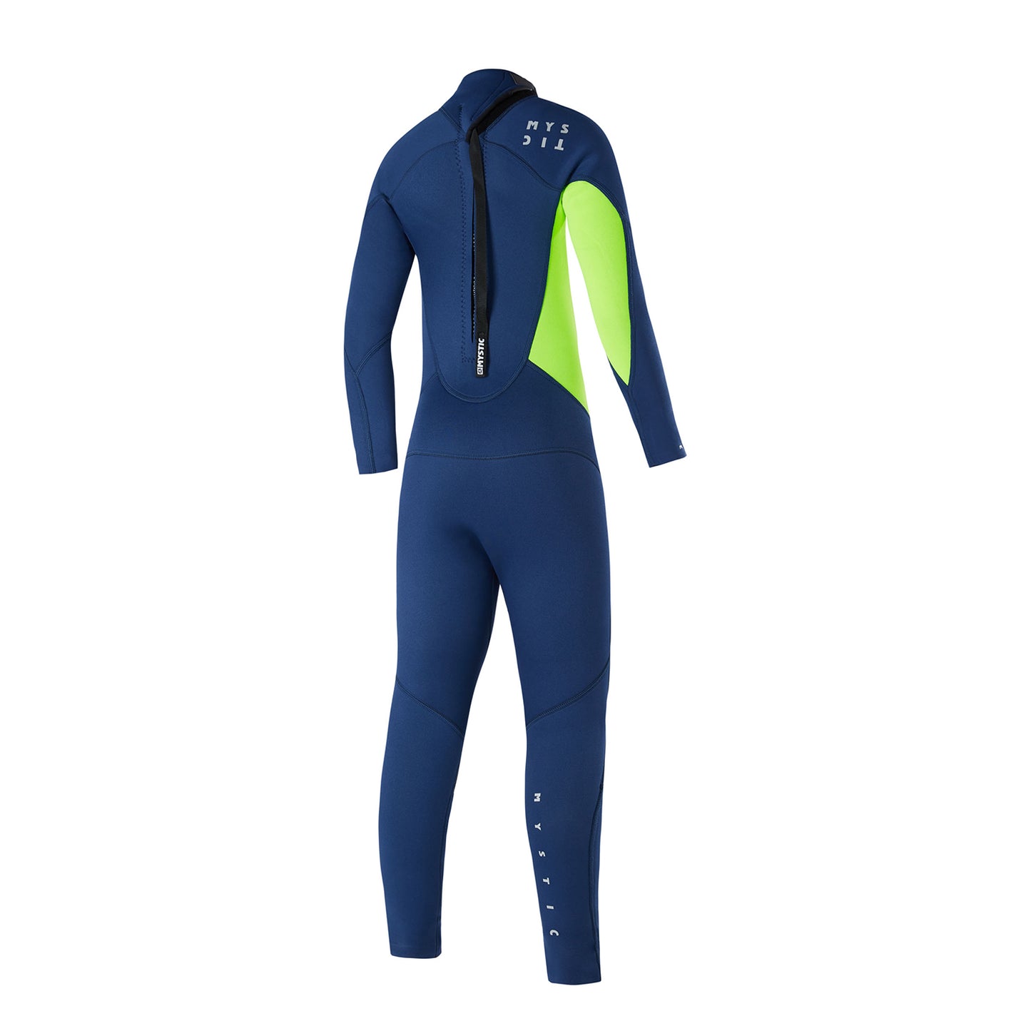  Mystic Junior Star 3/2 GBS Back Zip Flatlock Wetsuit - Night Blue