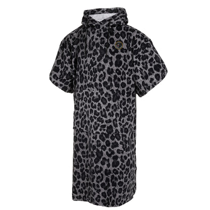 Mystic Velours AOP Poncho - Black