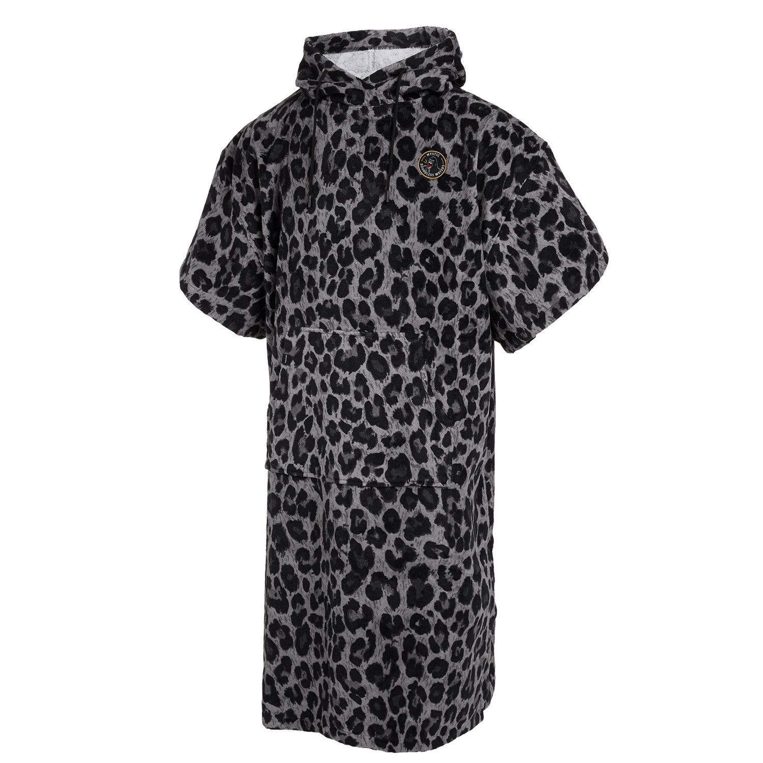  Mystic Velours AOP Poncho - Black
