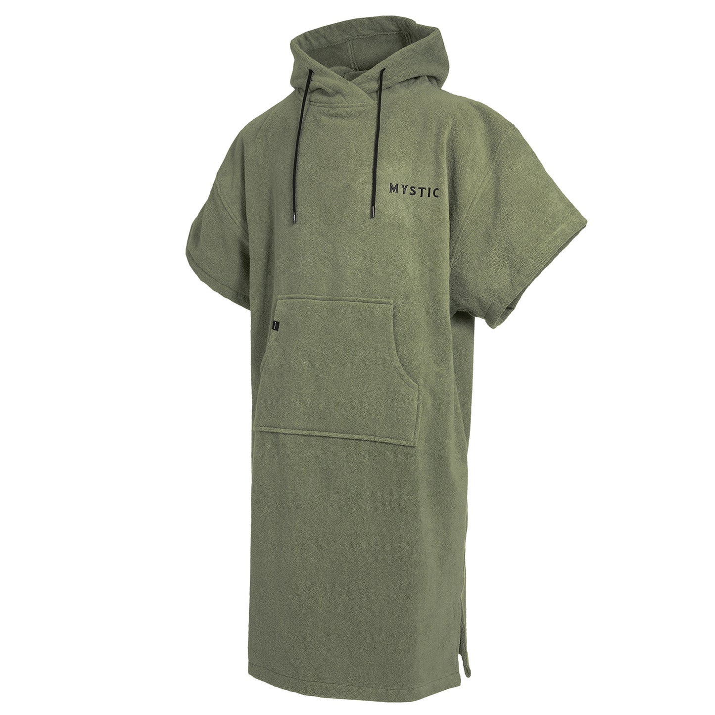  Mystic Velours Artwork Poncho - Olive Green