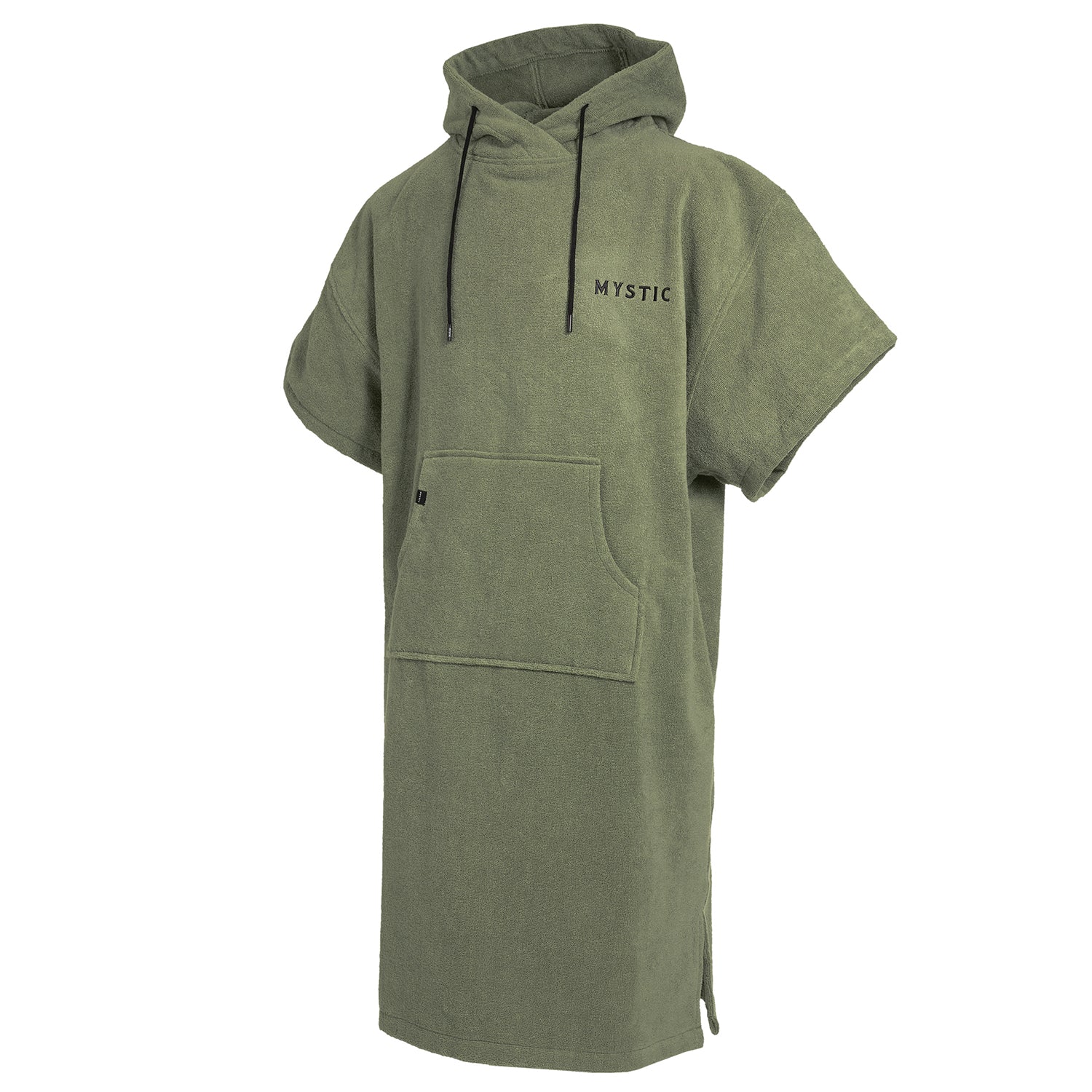  Mystic Velours Artwork Poncho - Olive Green