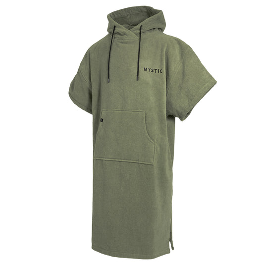 Mystic Velours Artwork Poncho - Olive Green
