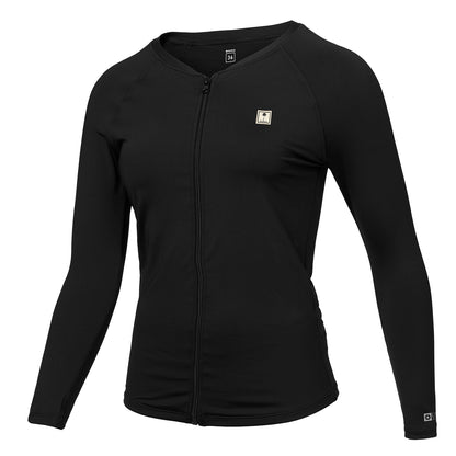  Mystic Womens Moonlight Long-Sleeve Rashvest - Black