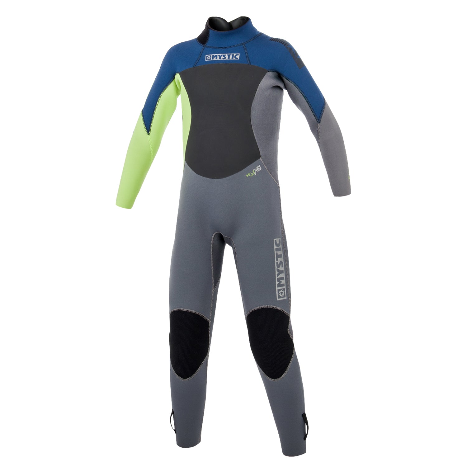  Mystic Junior Star 3/2mm Back-Zip Flatlock Wetsuit - Navy