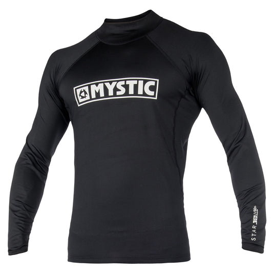  Mystic Junior Star Long Sleeve Rashvest - Black
